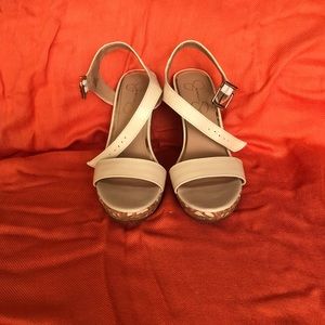 Jessica Simpson Ankle Strap Wedges.